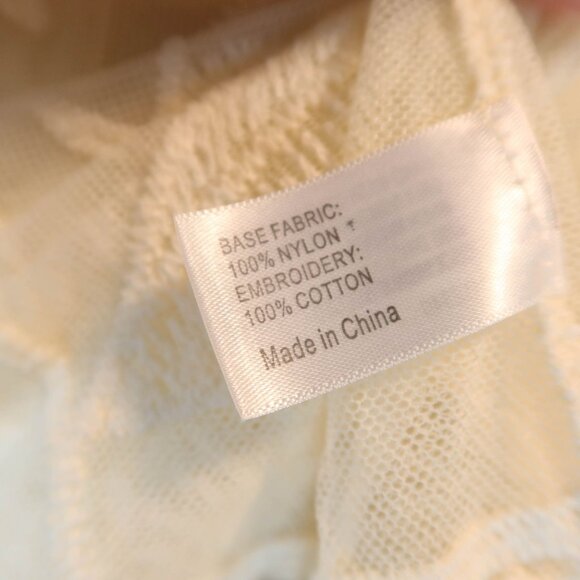 LANE BRYANT Sheer Embroidered Lace Open Duster Cardigan Kimono Size 14/16 Boho - Picture 7 of 7